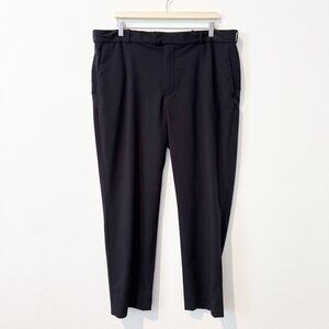 Van Heusen Flex Straight Leg Men's Trouser Dress Pants Office Black Size 38 x 30